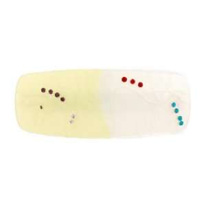 Caravan Fused Colors And Engraved Barrette Sprinkled With Four (4 