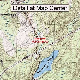  USGS Topographic Quadrangle Map   Spring Hill, Connecticut 