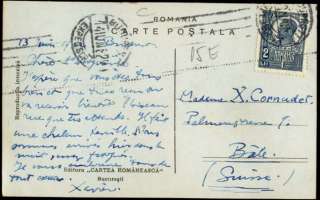 rare old postcard ed cartea romaneasca postally used 1922 image