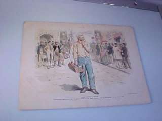 ANTIQUE 1891 PUCK Magazine NR Color LITHO CARTOON  