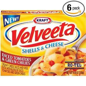 Velveeta Shells & Cheese with Tomatoes and Green Chiles, 10 Ounce 