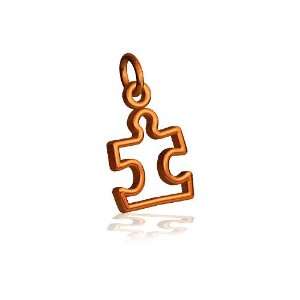  Small Puzzle Piece Cookie Cutter Open Charm, 9mm x 13mm in 