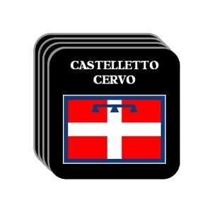 Italy Region, Piedmont (Piemonte)   CASTELLETTO CERVO Set of 4 Mini 