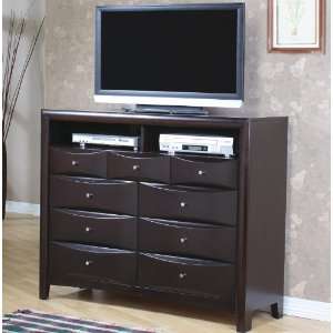    Phoenix Cappuccino TV Dresser by Coaster Furniture