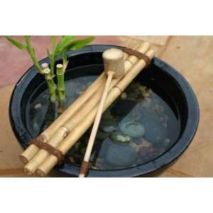  Bamboo Water Ladle and Rest Set