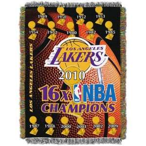 Los Angeles Lakers 2010 NBA Champions 16 Time Champs Triple Layered 
