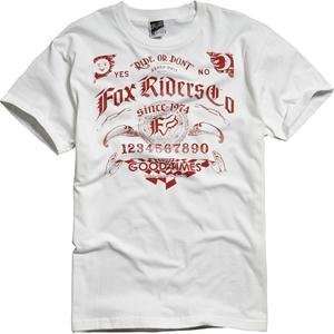  Fox Racing Spell Bound T Shirt   Small/White Automotive