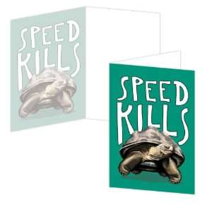 ECOeverywhere Speed Kills Boxed Card Set, 12 Cards and Envelopes, 4 x 