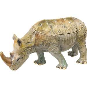  Olivia Riegel Safari Rhino Decorative Box   With Hand Set 