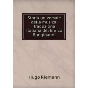   italiana del Enrico Bongioanni Hugo Riemann  Books
