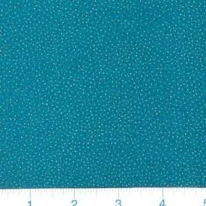  45 Wide Madam Butterfly Speckles Teal Fabric By The Yard 