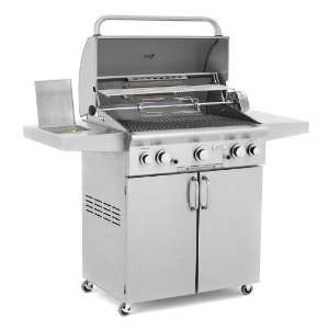  American Outdoor Grill 30 Gas Grill with Cart, Rotisserie 