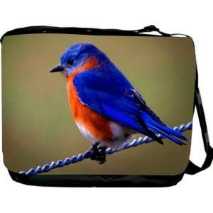  Rikki KnightTM Blue and Orange Bird Messenger Bag   Book 
