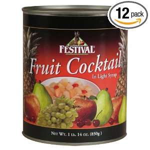 Festival Fruit Cocktail In Light Syrup, 30 Ounce (Pack of 12)  