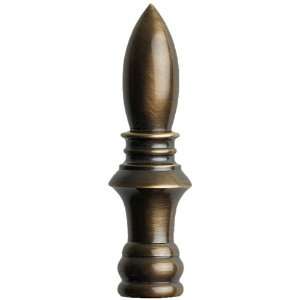   Pride Lampshade Co. FN32 AB60, Decorative Finial, Antique Brass Spire