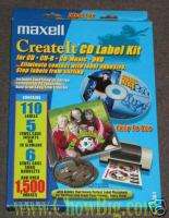 MAXELL CreateIt CD DVD Label Kit with Image Software  