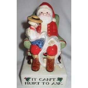 It Cant Hurt To Ask Santa Claus Figurine Everything 