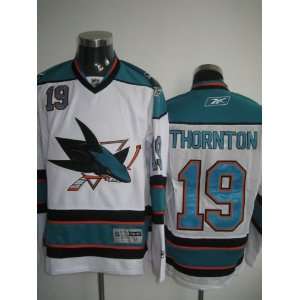 Joe Thornton #19 White NHL San Jose Sharks Hockey Jersey Sz52  