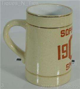 1918 Cornell University Sophomore Smoker Beer Stein  