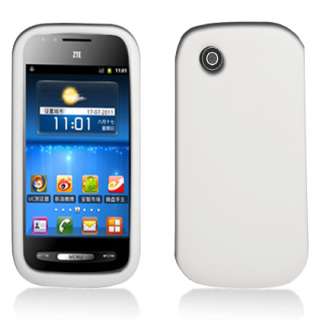 For ZTE N760 Avail AT&T Cell Phone Solid White Bumper Silicone Skin 