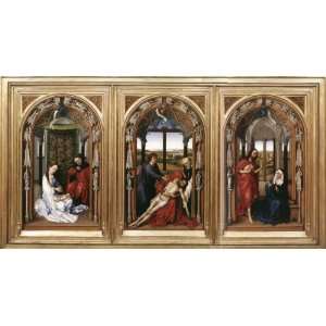  FRAMED oil paintings   Rogier van der Weyden   24 x 12 