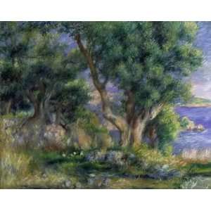  Oil Painting Landscape on the Coast, near Menton Pierre 