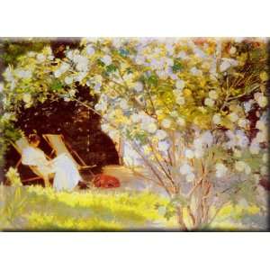  Les Roses 16x12 Streched Canvas Art by Kroyer, Peder 