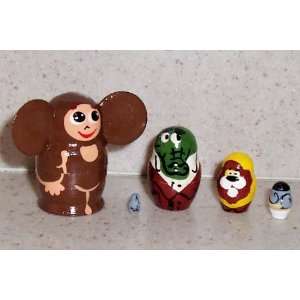  Cheburashka * Russian Nesting doll mini * 5 pc / 1.5 in 