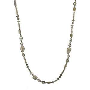 Endless Labradorite with Faceted Rondell Accents and Silver Gray 