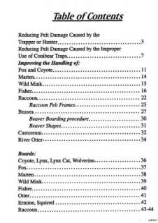 Wild Fur Pelt handling Manual. Book from North American Fur Auctions
