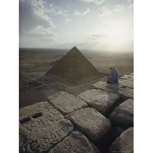  A View of the Pyramid of Chephren from the Pyramid of Giza 