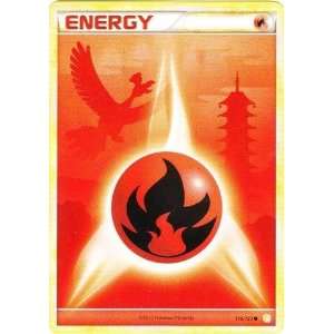  Pokemon   Fire Energy (116)   HeartGold SoulSilver Toys & Games