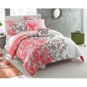  Roxy Gwen Comforter and Sham SET ~ Floral with Rainbow 