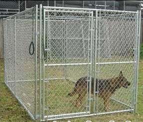 10 x 10 x 6 chain link welded outdoor dog kennel  