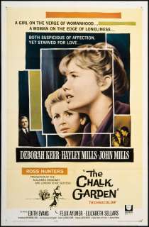 The Chalk Garden 1964 Original U.S. One Sheet Movie Poster  