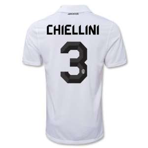  Juventus 10/11 CHIELLINI Away Soccer Jersey Sports 