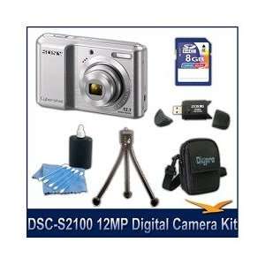  Sony DSC S2100 Cyber shot 12.1MP Digital Camera (Silver 