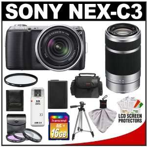 Sony Alpha NEX C3 Digital Camera Body & E 18 55mm OSS Lens (Black 