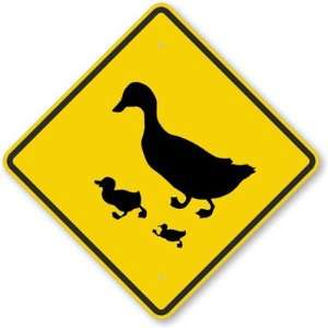  Ducks Crossing Symbol Diamond Grade Sign, 30 x 30 