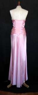 NWT Jessica McClintock Pink Satin Charmeuse Dress Sze 4  