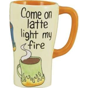    Come on latte light my fire Rockin Travel Mug