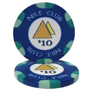  50 $10 Nile Club 10 Gram Ceramic Casino Quality Poker 