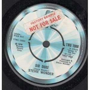    SIR DUKE 7 INCH (7 VINYL 45) UK MOTOWN 1977 STEVIE WONDER Music