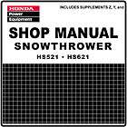 Honda HS521 HS621 Snow Blow Throw Service Repair Manual