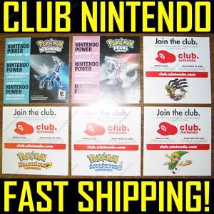 40 CLUB NINTENDO COINS POINTS CODE PIN WII DS POKEMON  
