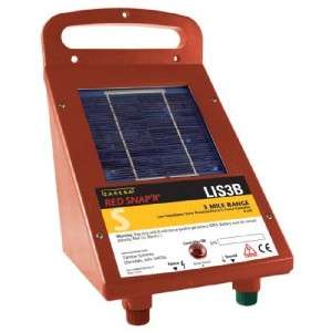 Zareba Red SnapR LIS3B Solar Powered Electric Fence Controller  