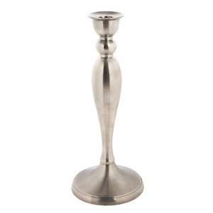 Grehom Single Candle Holder   Silver Tower; Made of Brass; Tall Candle 
