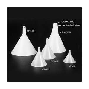 Chromatography Funnel, HDPE Plastic Set   5 sizes  