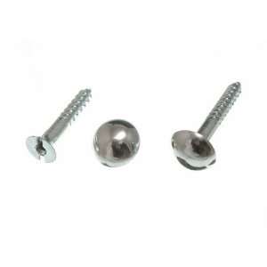  MIRROR SCREW AND DOME HEAD CHROME No. 8 X 32MM 1 1/4 INCH 