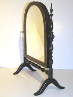 Antique Federal Cheval Tabletop Vanity Shaving Mirror  